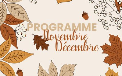 Médiathèque – Le programme pour Novembre et Décembre