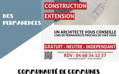 Permanence du mercredi 2 septembre : Architecte CAUE