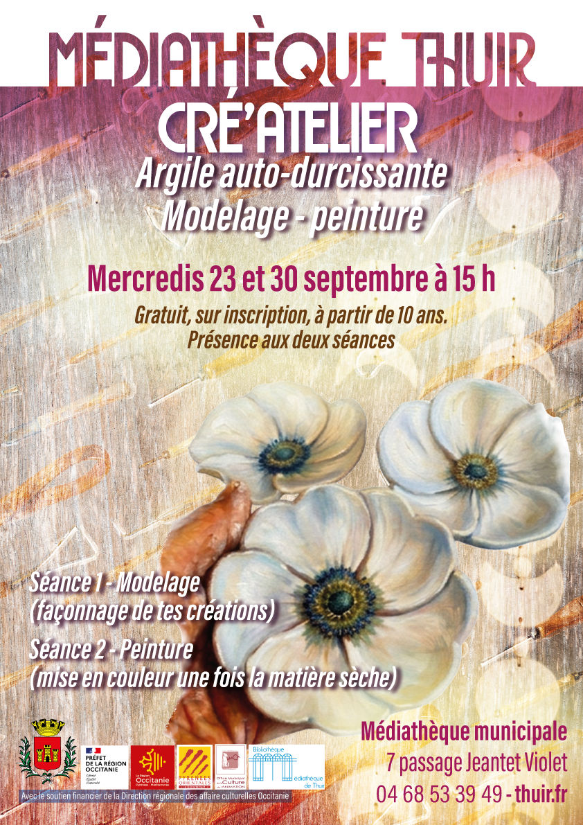 Cré’atelier : Argile auto-durcissante