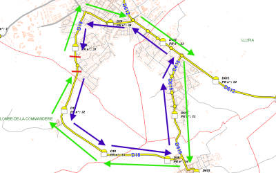 Travaux de renouvellement de la couche de roulement – Déviations mises en place